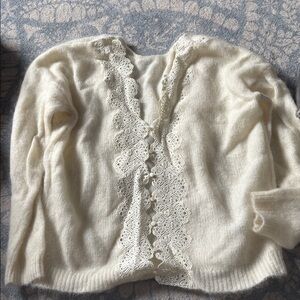 Sézane cream sweater